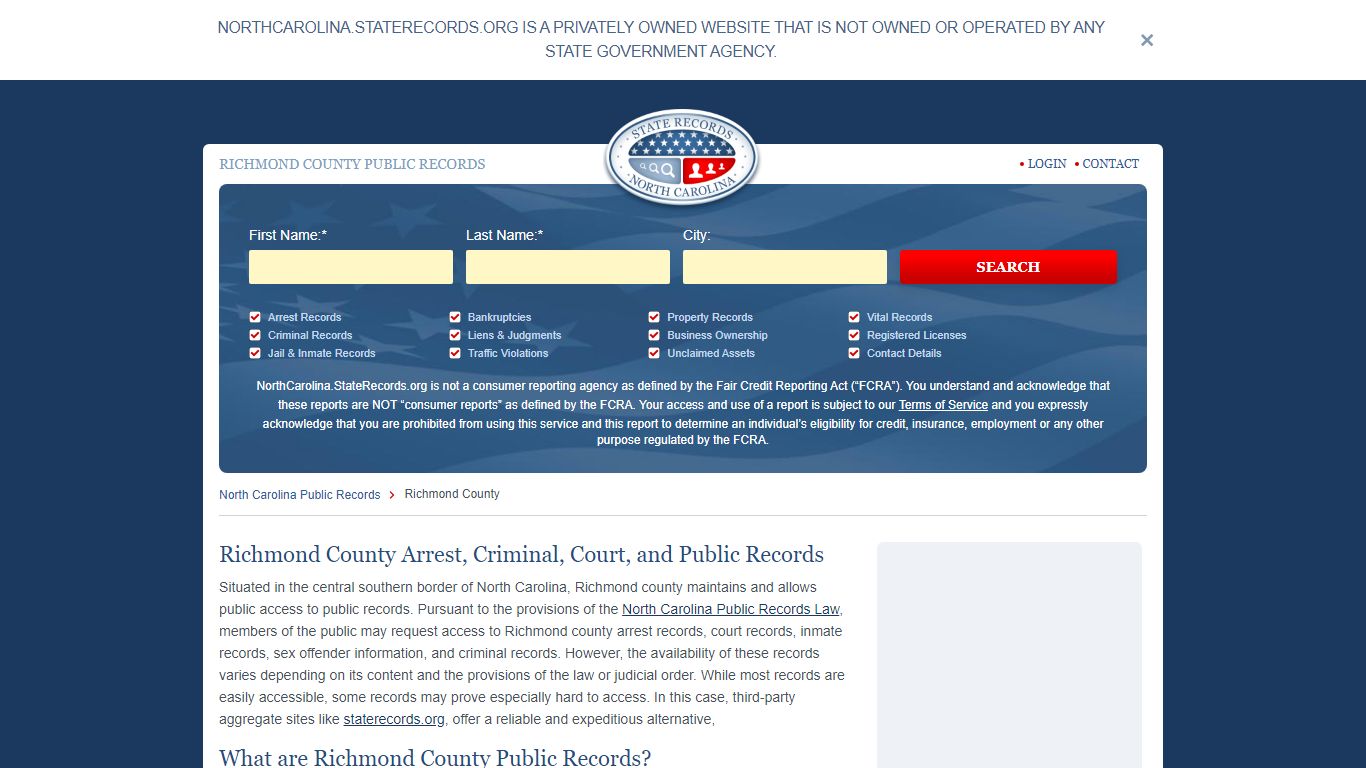 RICHMOND COUNTY PUBLIC RECORDS - StateRecords.org